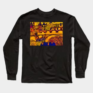 Prague - Golden City No. 1 Long Sleeve T-Shirt